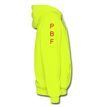 Load image into Gallery viewer, PBF Men's Hoodie - safety green