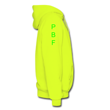 Load image into Gallery viewer, PBF Men's Hoodie - safety green