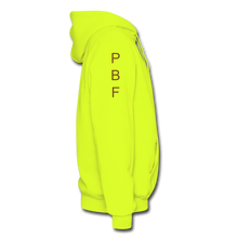 Load image into Gallery viewer, PBF Men's Hoodie - safety green