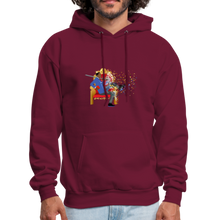 Load image into Gallery viewer, PaperboyFly Dots Men's Hoodie - burgundy