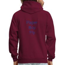 Load image into Gallery viewer, PaperboyFly Dots Men's Hoodie - burgundy