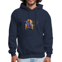 Load image into Gallery viewer, PaperboyFly Dots Men's Hoodie - navy