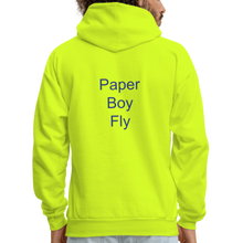 Load image into Gallery viewer, PaperboyFly Dots Men's Hoodie - safety green