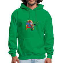 Load image into Gallery viewer, PaperboyFly Dots Men's Hoodie - kelly green