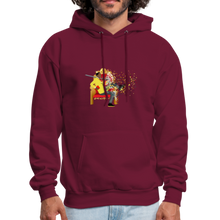 Load image into Gallery viewer, PaperboyFly Dots Men's Hoodie - burgundy