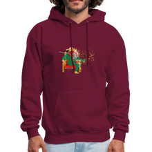 Load image into Gallery viewer, PaperboyFly Dots Men's Hoodie - burgundy