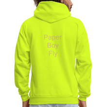 Load image into Gallery viewer, PaperboyFly Dots Men's Hoodie - safety green