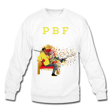 Load image into Gallery viewer, PBF Mens Crewneck Sweatshirt - white