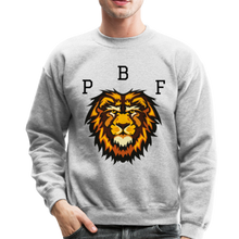 Load image into Gallery viewer, PBF Lion Crewneck Sweatshirt - heather gray