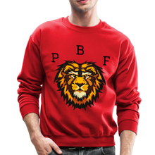 Load image into Gallery viewer, PBF Lion Crewneck Sweatshirt - red