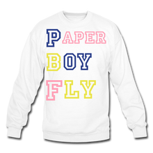 Load image into Gallery viewer, PBF MultiColor Crewneck Sweatshirt - white