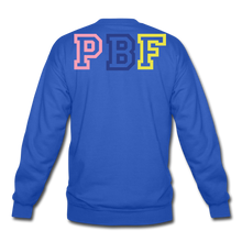 Load image into Gallery viewer, PBF MultiColor Crewneck Sweatshirt - royal blue