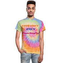 Load image into Gallery viewer, PBF Good Vibes Tie Dye T-Shirt - rainbow