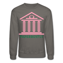 Load image into Gallery viewer, PBF Greek Crewneck Sweatshirt - asphalt gray