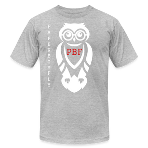 PBF Owl T-Shirt - heather gray
