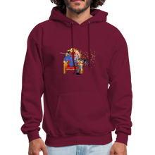 Load image into Gallery viewer, PaperboyFly Dots Men&#39;s Hoodie - burgundy