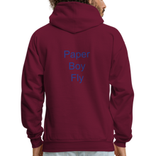 Load image into Gallery viewer, PaperboyFly Dots Men&#39;s Hoodie - burgundy