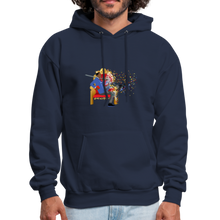 Load image into Gallery viewer, PaperboyFly Dots Men&#39;s Hoodie - navy