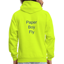 Load image into Gallery viewer, PaperboyFly Dots Men&#39;s Hoodie - safety green