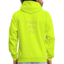 Load image into Gallery viewer, PaperboyFly Dots Men&#39;s Hoodie - safety green