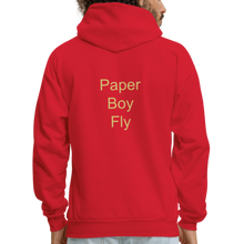 Load image into Gallery viewer, PaperboyFly Dots Men&#39;s Hoodie - red