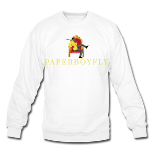 PBF Mens Crewneck Sweatshirt - white