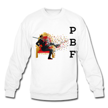 Load image into Gallery viewer, PBF Mens Crewneck Sweatshirt - white