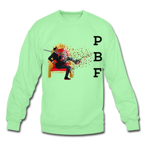 PBF Mens Crewneck Sweatshirt - lime