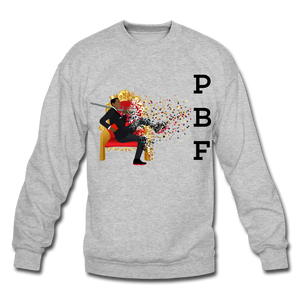 PBF Mens Crewneck Sweatshirt - heather gray