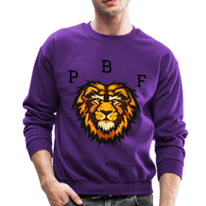 PBF Lion Crewneck Sweatshirt - purple