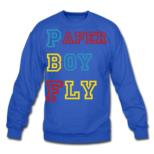 PBF MultiColor Crewneck Sweatshirt - royal blue