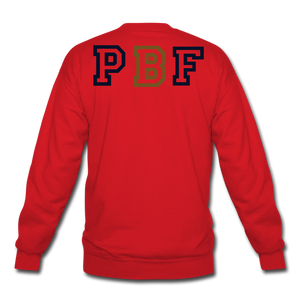 PBF MultiColor Crewneck Sweatshirt - red