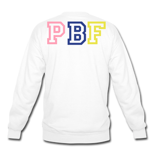 PBF MultiColor Crewneck Sweatshirt - white