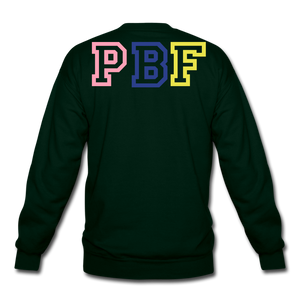 PBF MultiColor Crewneck Sweatshirt - forest green