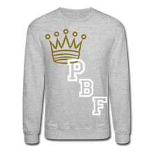 Load image into Gallery viewer, PBF Crown Me Sweatshirt - heather gray