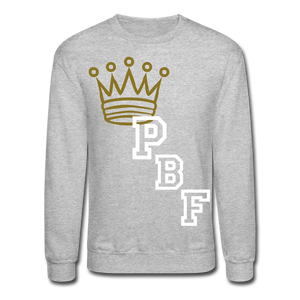 PBF Crown Me Sweatshirt - heather gray
