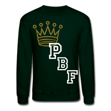 Load image into Gallery viewer, PBF Crown Me Sweatshirt - forest green