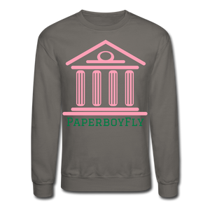 PBF Greek Crewneck Sweatshirt - asphalt gray